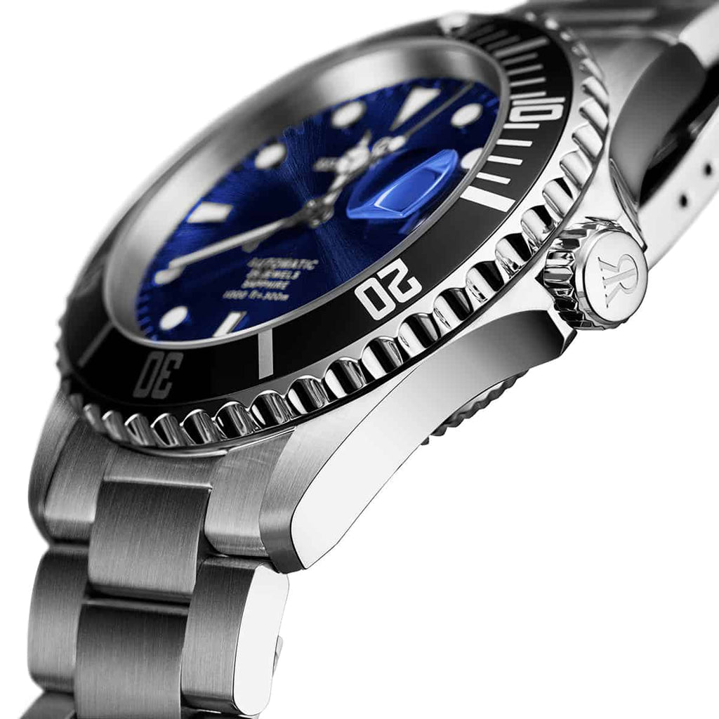 Revue Thommen Diver Blue Stainless Steel Automatic Men's Watch