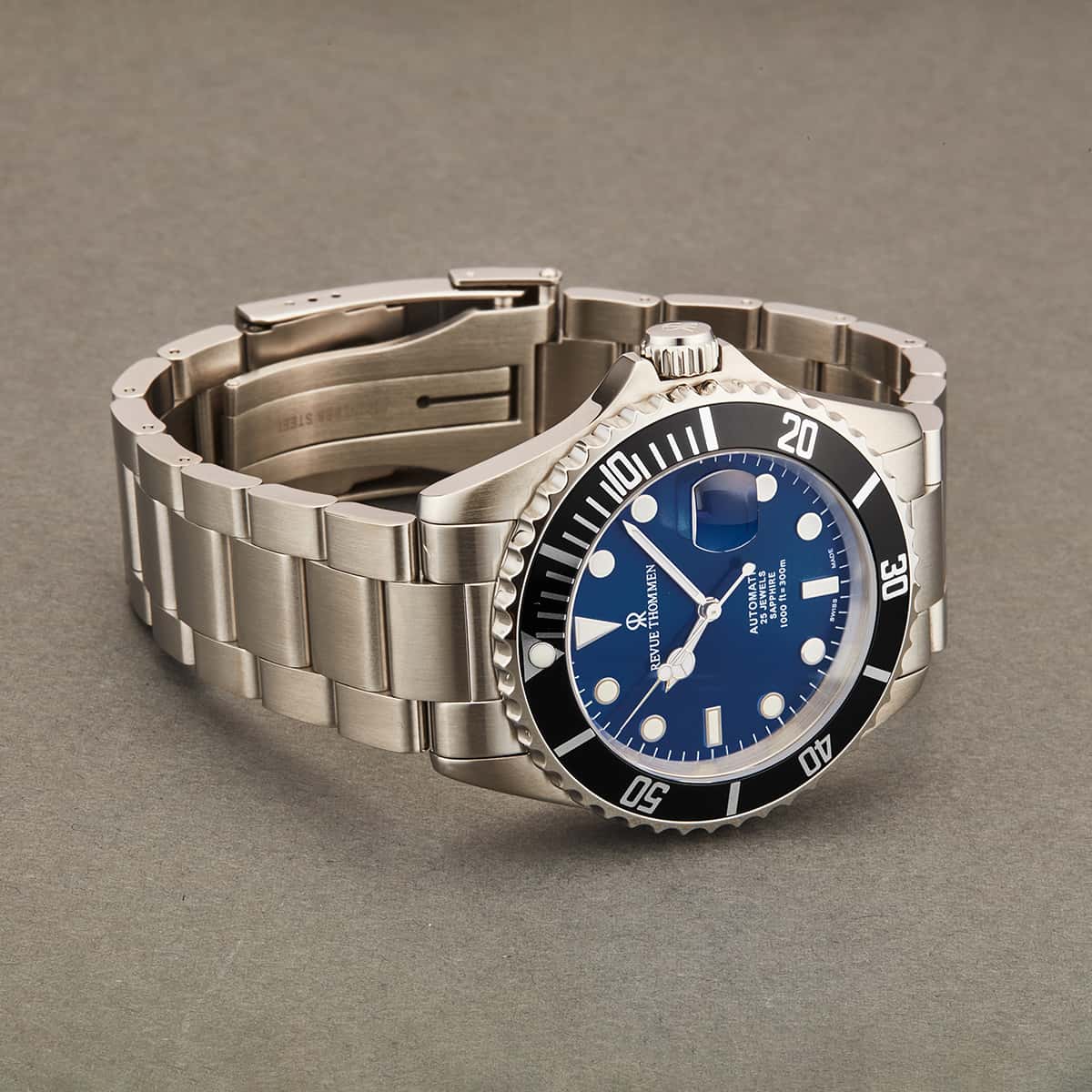 Revue Thommen Diver Men's 42mm Blue Automatic Watch