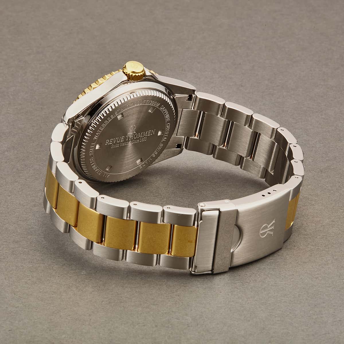Revue Thommen Diver Men's Blue Dial Two-Tone Stainless Steel Automatic Watch
