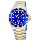 Revue Thommen Diver Men's 42mm Blue Dial Two-Tone Stainless Steel Automatic Watch