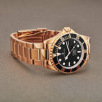 Revue Thommen Diver Men's Black Rose Gold Stainless Steel Automatic Watch
