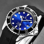 Revue Thommen Diver Men's Blue Rubber Strap Swiss Automatic Watch