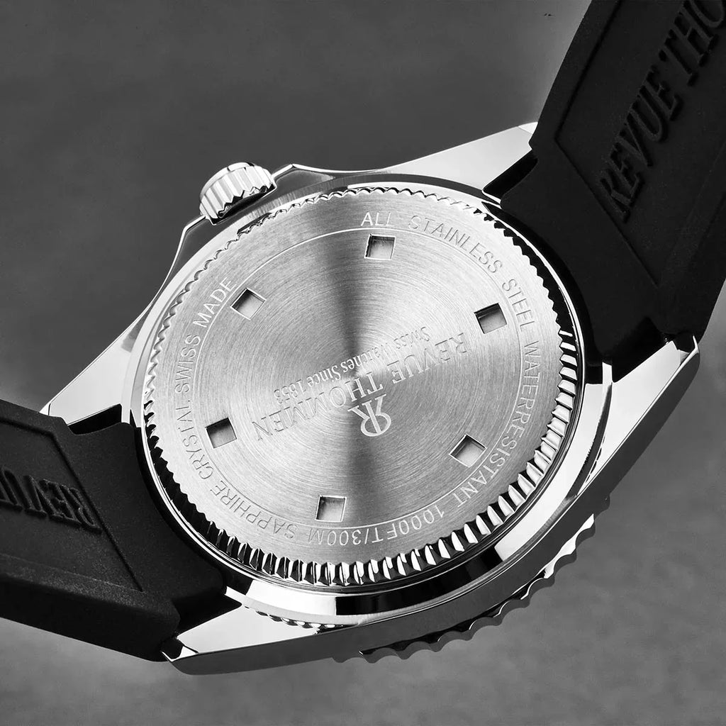 Revue Thommen Diver Men's Blue Rubber Strap Swiss Automatic Watch