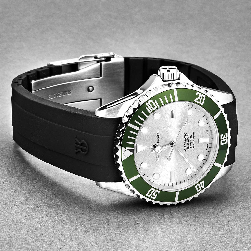Revue Thommen Diver Men's 42mm Green Swiss Automatic Watch