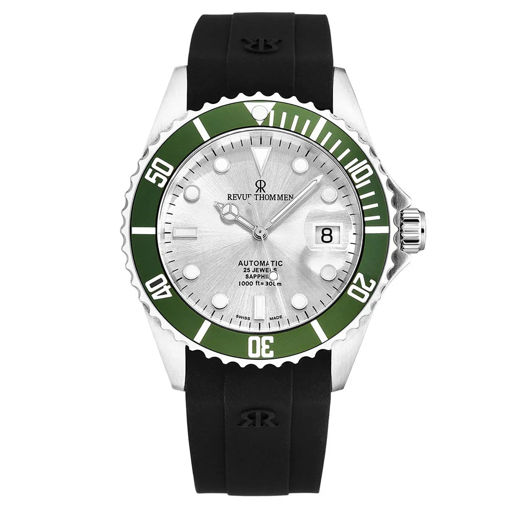 Revue Thommen Diver Men's 42mm Green Swiss Automatic Watch