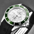 Revue Thommen Diver Men’s 42mm Silver Green Automatic Watch