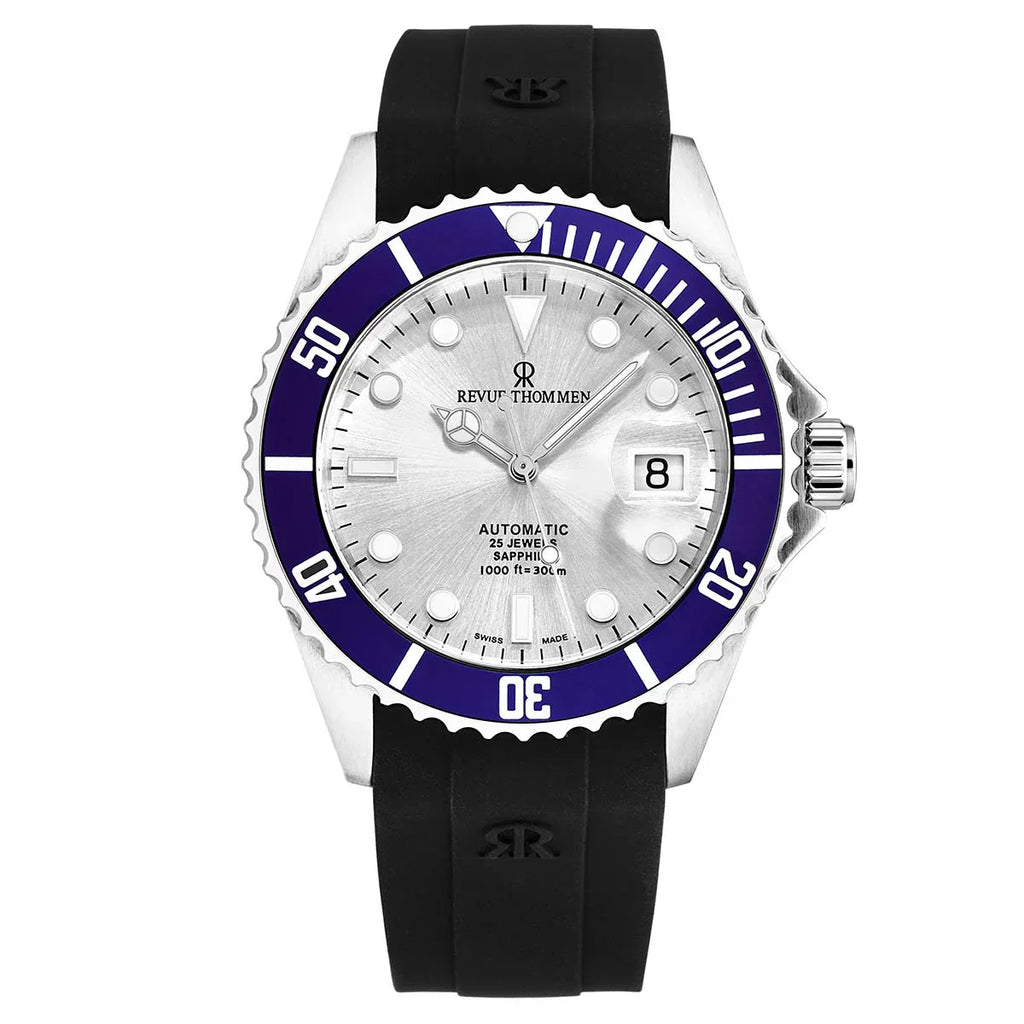 Revue Thommen Diver Silver Blue Automatic Men's Watch