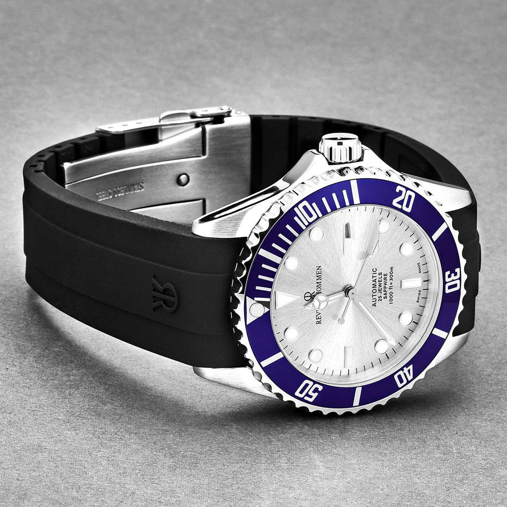 Revue Thommen Diver Silver Blue Automatic Men's Watch