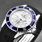 Revue Thommen Diver Men's 42mm Silver Blue Automatic Watch