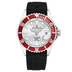 Revue Thommen Diver Men's Silver Red Automatic Watch