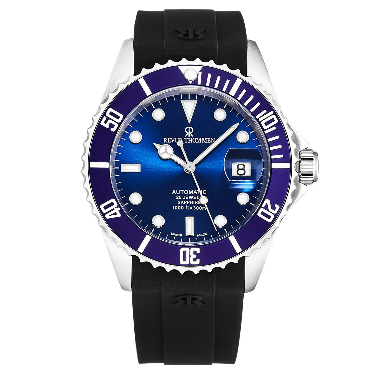 Revue Thommen Diver Black Blue Automatic Men'sWatch