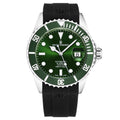 Revue Thommen Diver Men's Green Rubber Strap Swiss Automatic Watch
