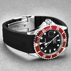 Revue Thommen Diver Black Red Automatic Men's Watch