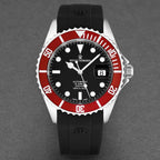 Revue Thommen Diver Men's 42mm Black Red Automatic Watch