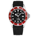 Revue Thommen Diver Men's 42mm Black Red Automatic Watch