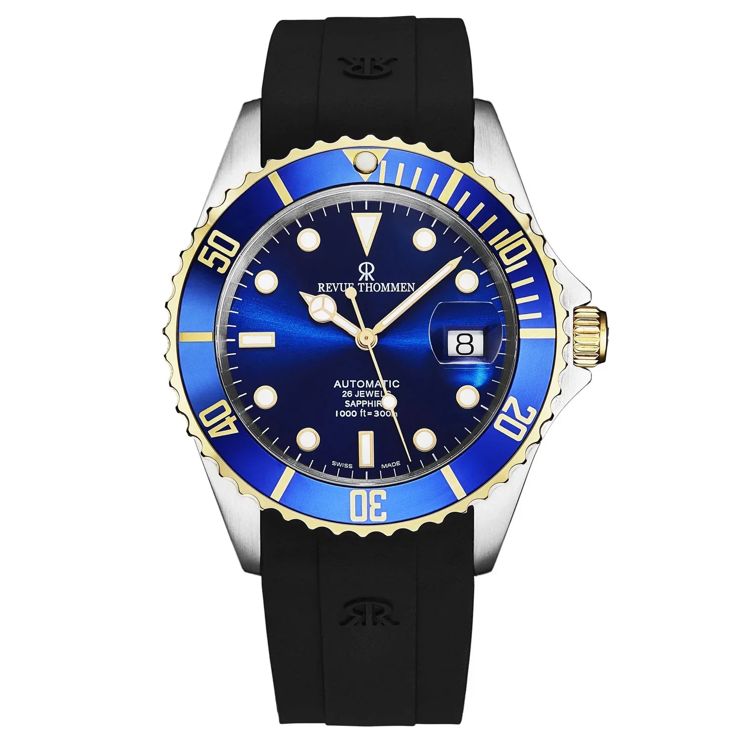 Revue Thommen Diver Blue Black Automatic Men's Watch