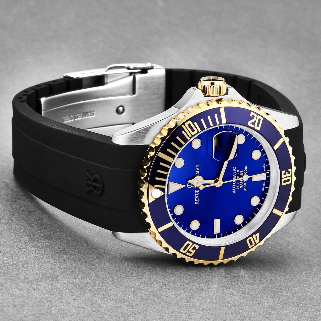 Revue Thommen Diver Blue Black Automatic Men's Watch