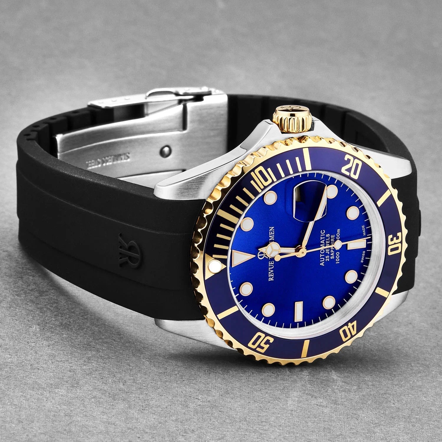 Revue Thommen Diver Blue Black Automatic Men's Watch
