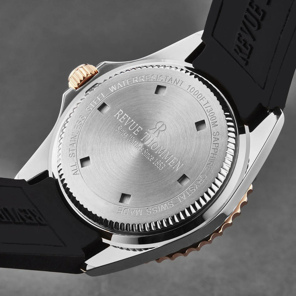 Revue Thommen Diver Black Blue Automatic Men's Watch