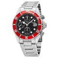 Revue Thommen Diver Men's 42mm Black Red Chronograph Automatic Watch