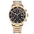 Revue Thommen Diver Men's 42mm Black Rose Gold Chronograph Automatic Watch