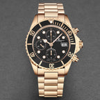 Revue Thommen Diver Men's Black Chronograph Automatic Watch