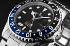 Revue Thommen Diver Men's 42mm Black Dial Black and Blue Bezel GMT Automatic Watch
