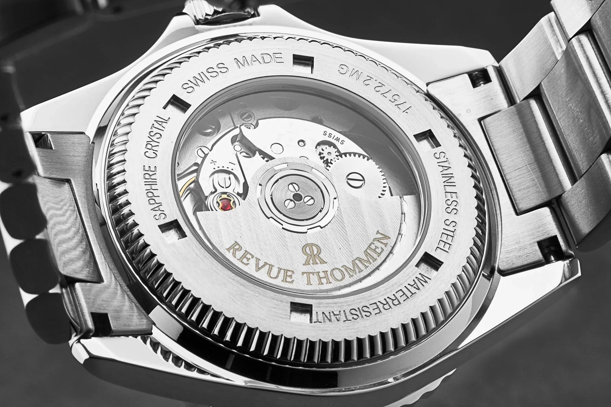 Revue Thommen Diver Men's Black Dial Black and Blue Bezel GMT Automatic Watch
