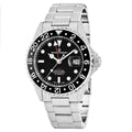 Revue Thommen Diver Men's Black GMT Stainless Steel Automatic Watch