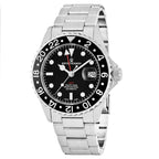 Revue Thommen Diver Men's 42mm Stainless Steel Black Automatic GMT Watch