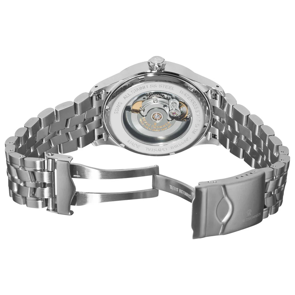 Revue Thommen XLarge Silver Date Pointer Automatic Men's Watch