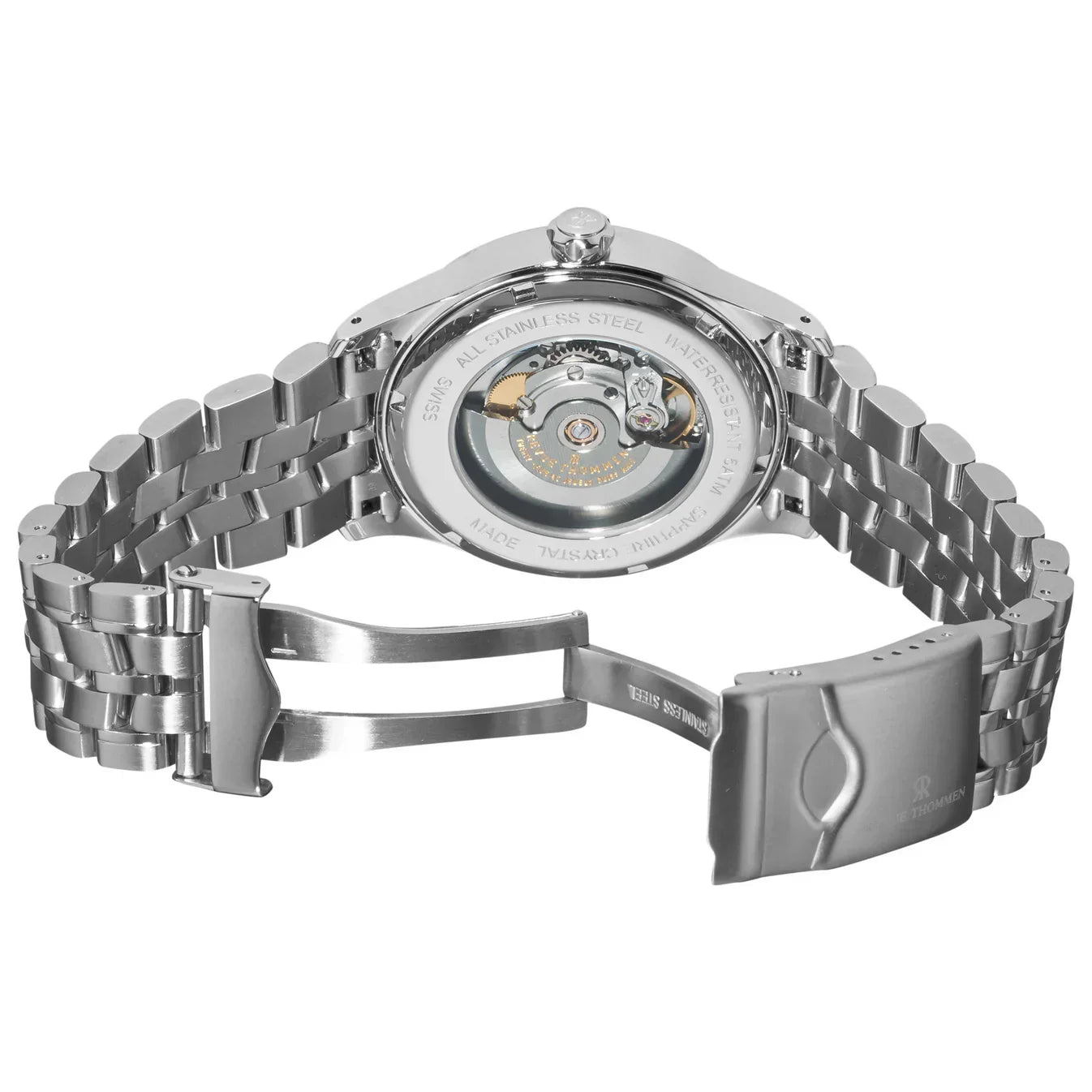 Revue Thommen XLarge Silver Date Pointer Automatic Men's Watch