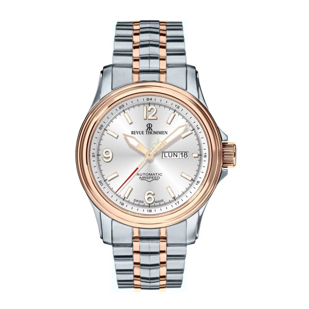 Revue Thommen Men's Airspeed XL Automatic Bicolour Stainless Steel Watch