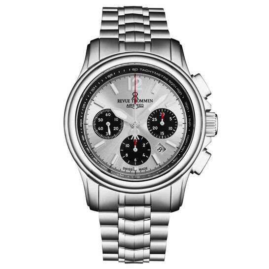 Revue Thommen Air Speed Chrono Silver Automatic Men's Watch