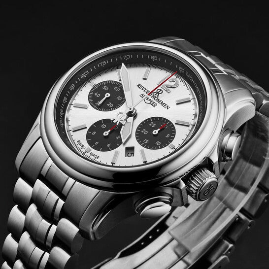 Revue Thommen Air Speed Chrono Silver Automatic Men's Watch