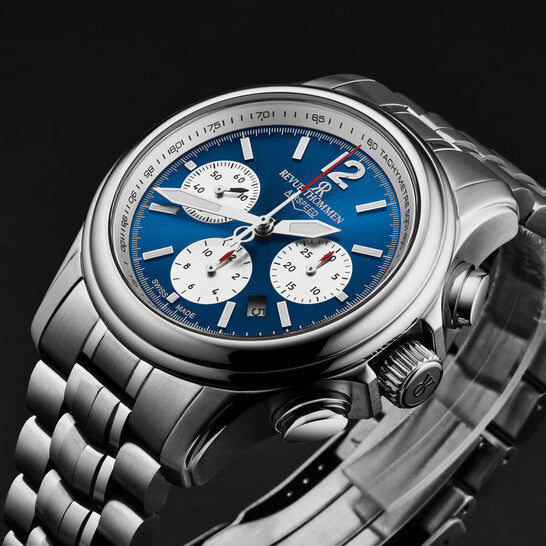 Revue Thommen Air Speed Chrono Men’s Blue Automatic Watch