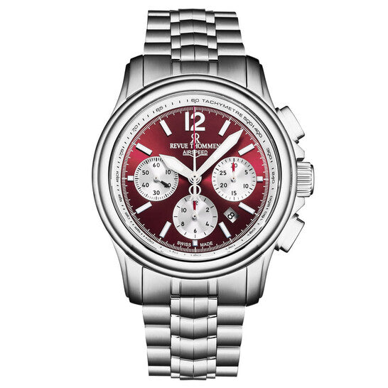 Revue Thommen XLarge Chronograph Men’s Red Automatic Watch