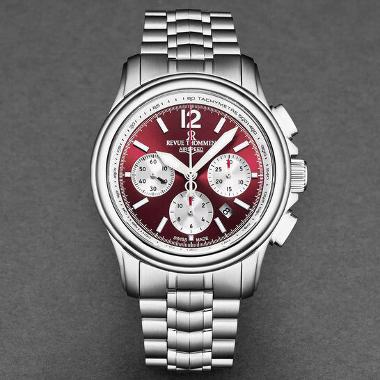 Revue Thommen XLarge Chronograph Men’s Red Automatic Watch