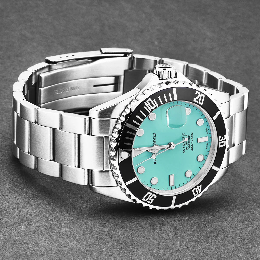 Revue Thommen Diver Men's 42mm Green Automatic Watch
