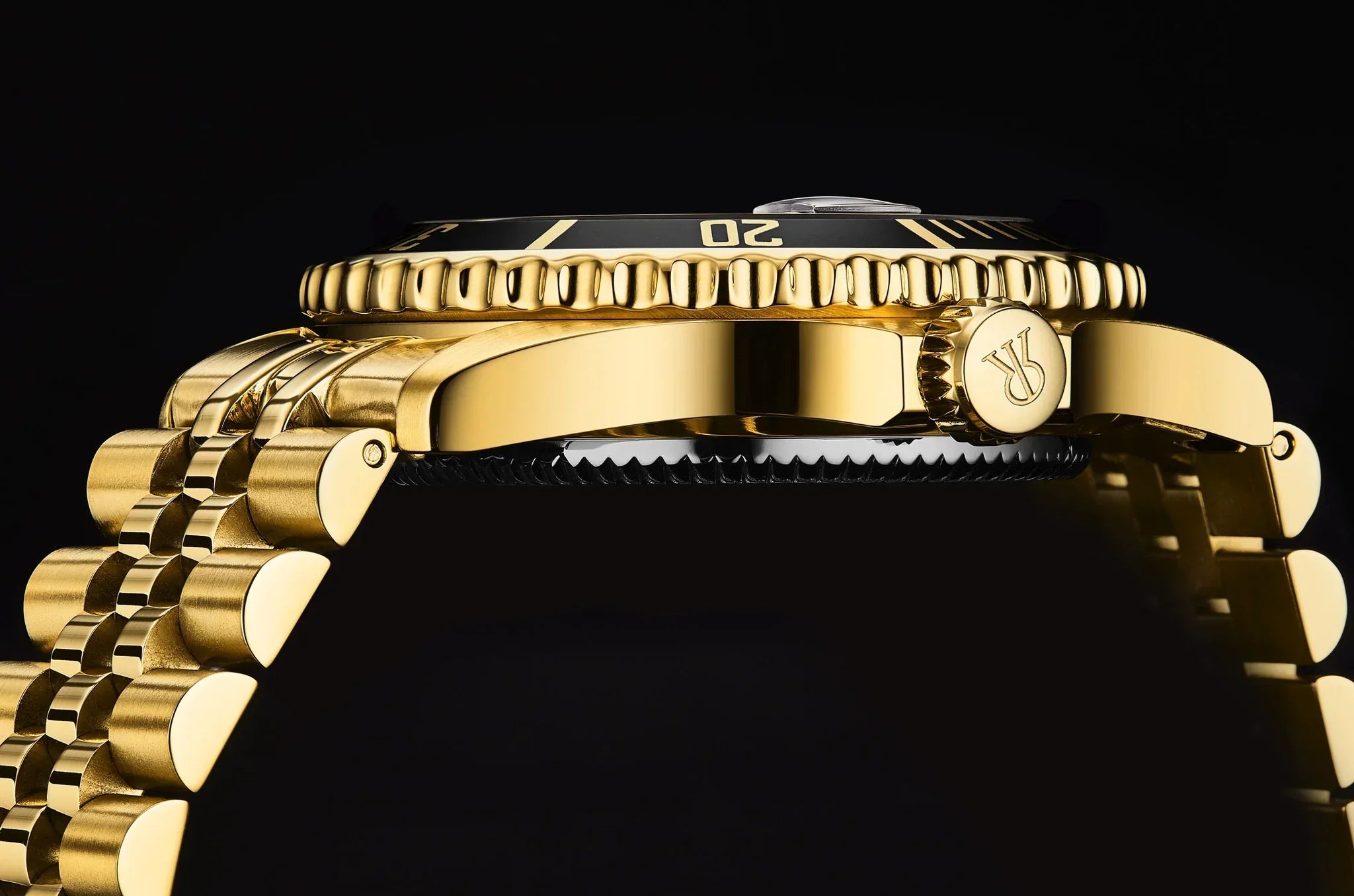 Revue Thommen Men's Diver Black Gold Automatic Watch