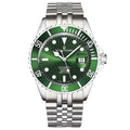 Revue Thommen Men's Diver Stainless Steel 42mm Green Automatic Watch