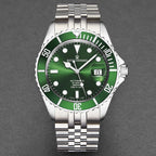 Revue Thommen Diver Men's 42mm Green Automatic Watch