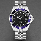 Revue Thommen Black Dial Steel 'Diver' Automatic Men's Watch