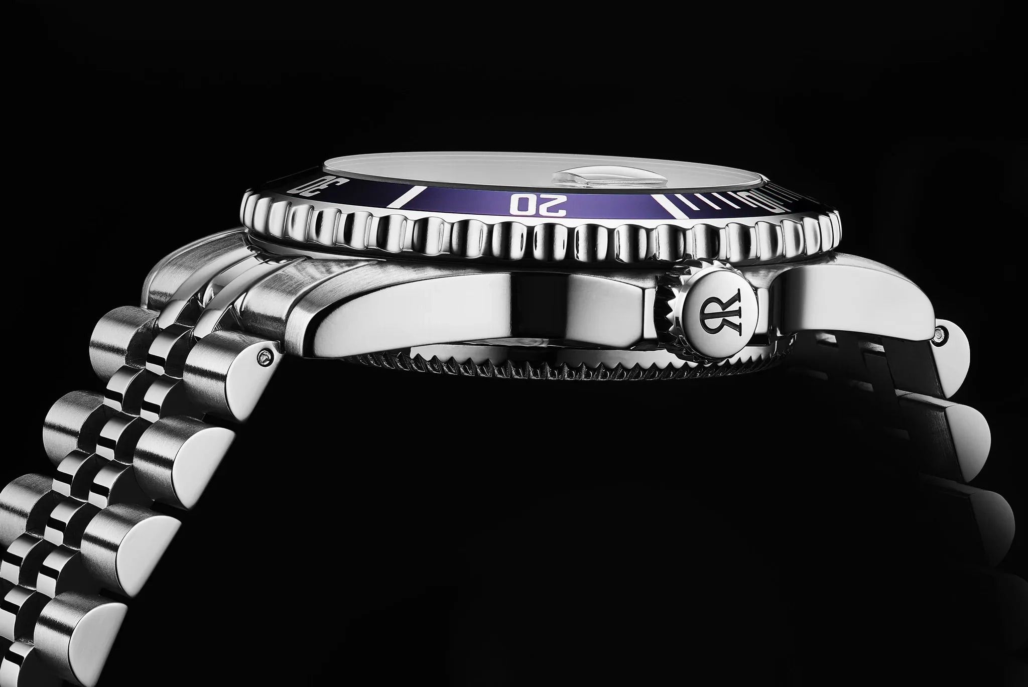 Revue Thommen Black Dial Steel 'Diver' Automatic Men's Watch