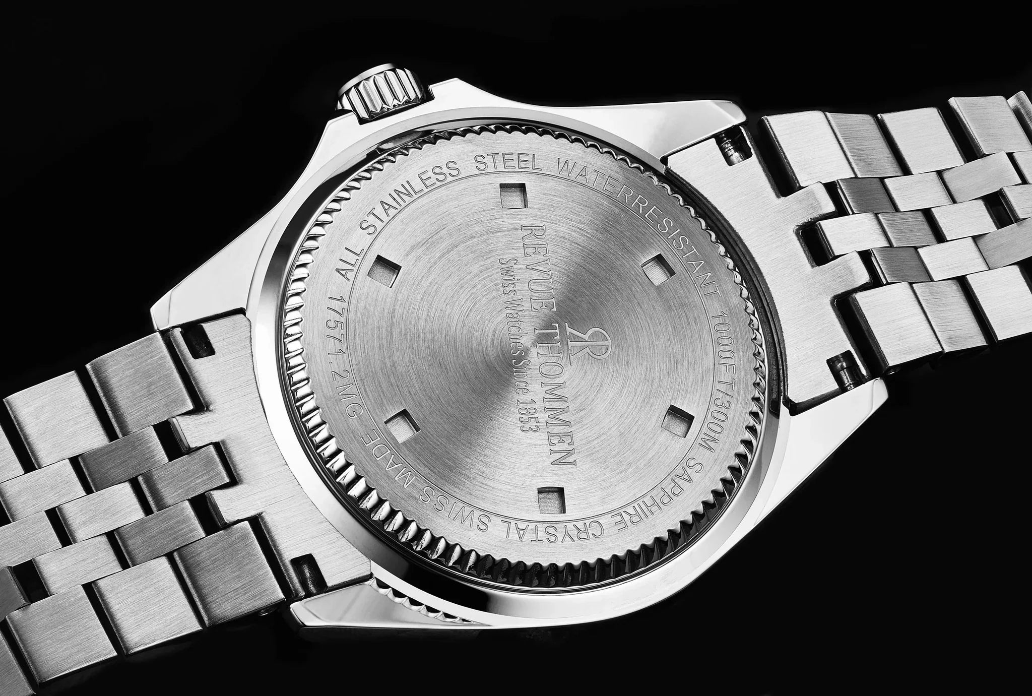 Revue Thommen Diver Men’s Stainless Steel Black Blue Automatic Watch