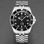 Revue Thommen Men's Diver 42mm Black Stainless Steel Automatic Watch