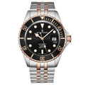 Revue Thommen Men's Diver Black Two-Tone Stainless Steel Automatic Watch