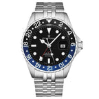 Revue Thommen Diver Black Dial Steel GMT Automatic Men's Watch