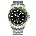 Revue Thommen Diver GMT Men’s Black Green Automatic Watch