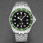 Revue Thommen Diver GMT Men’s Black Green Automatic Watch